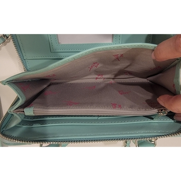 NWT Betsey Johnson Crossbody Purse Wallet Mint Green - Picture 10 of 13